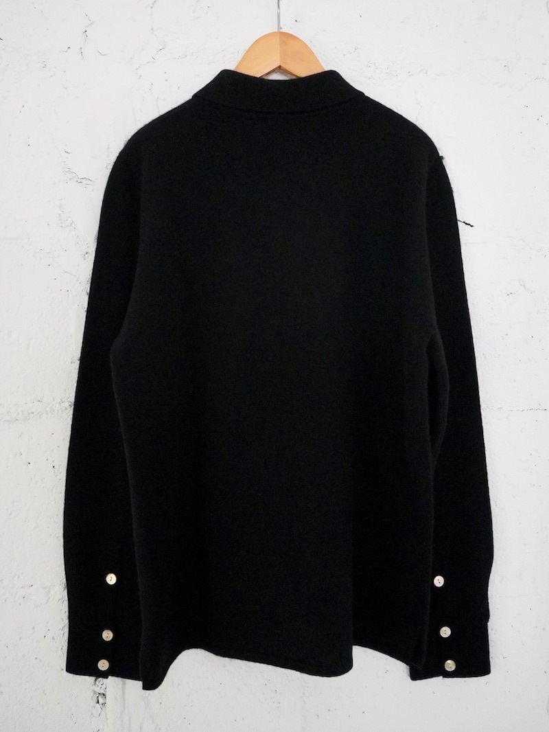 BISOWN (ビソウン) / CASHMERE KNIT SHIRTS CARDIGAN (WOMENS) / BLACK 25AW