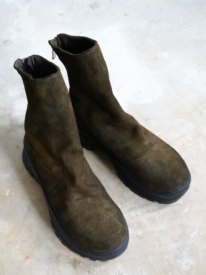 COMOLI(コモリ) / GUIDI別注 VS バックジップブーツ / BROWN 25AW
