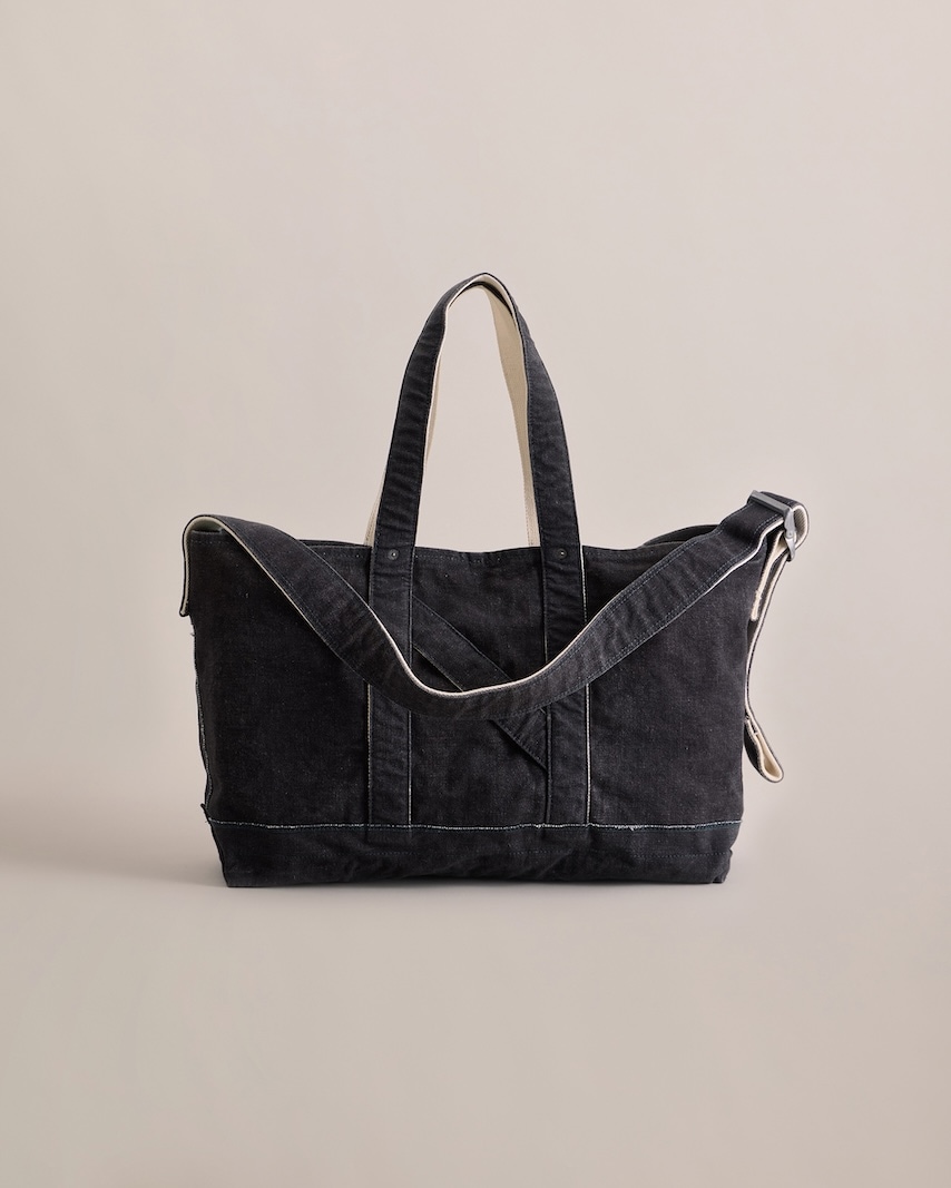 NICENESS(ナイスネス) / N.LESH / N.レッシュ (プリンテッドキャンバスNNショルダートートバッグ) / BLACK / 26AW