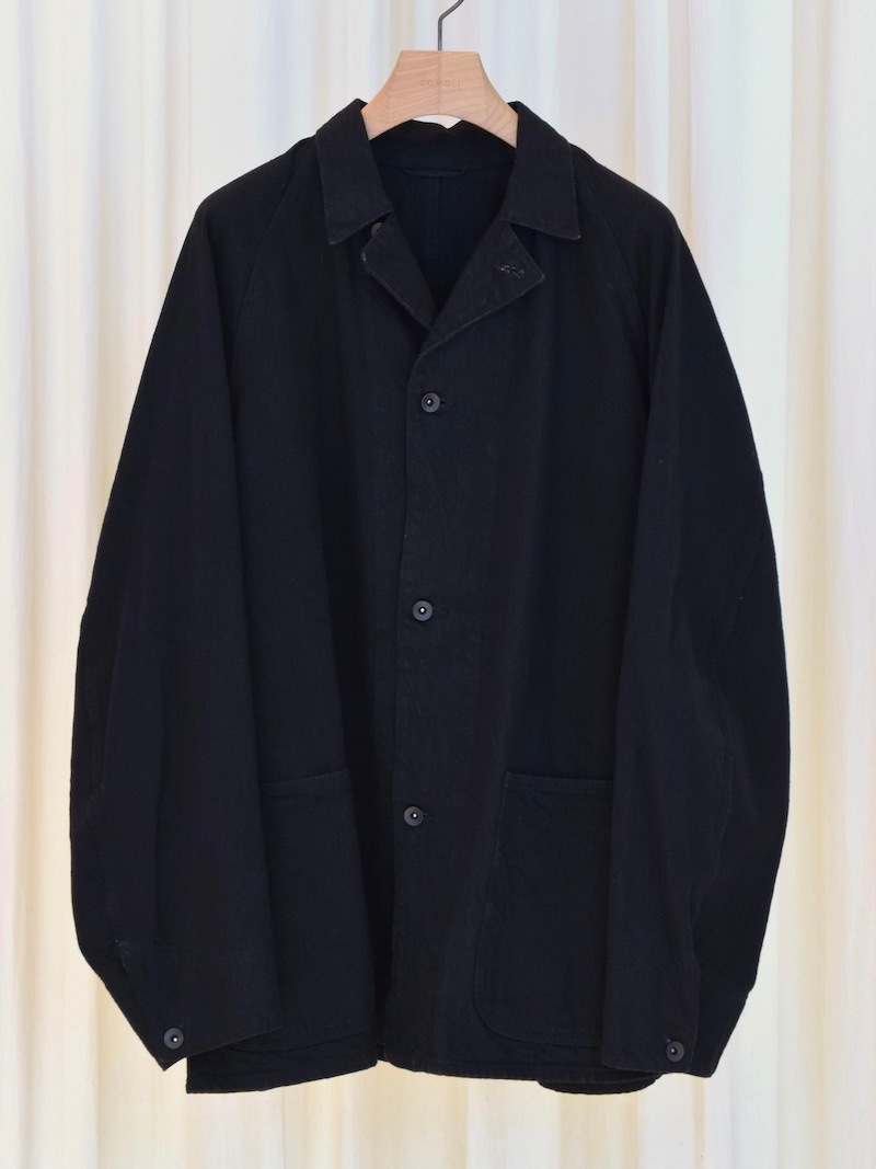 COMOLI(コモリ) / デニム ワークジャケット (BLACK) 25SS