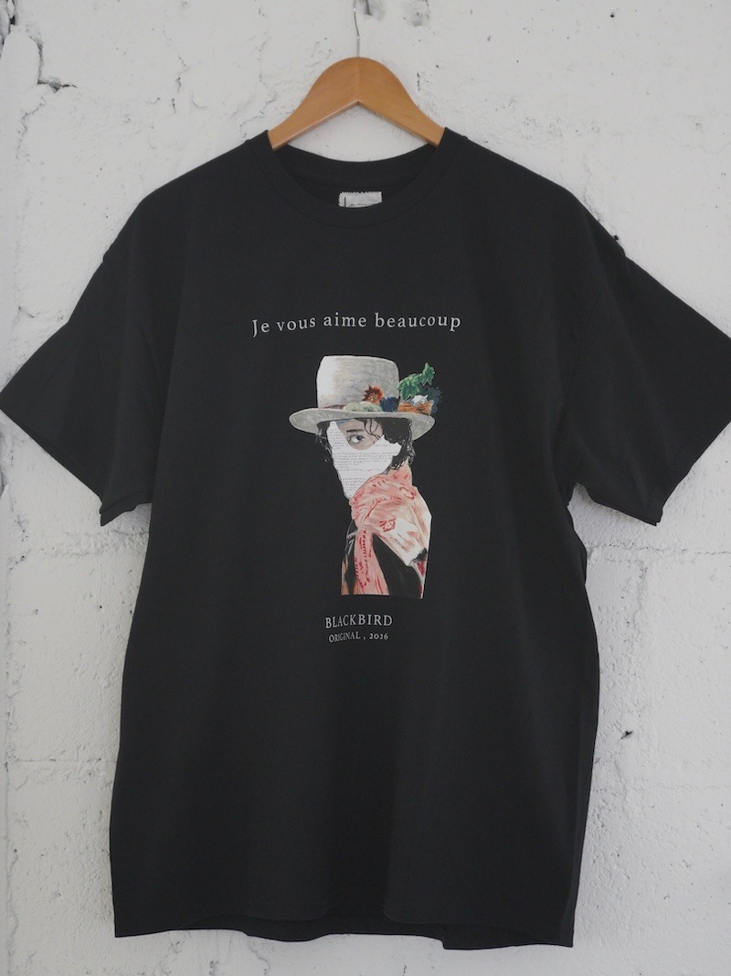 BLACKBIRD (ブラックバード) / short sleeve cut sewn 02 (black) 26SS