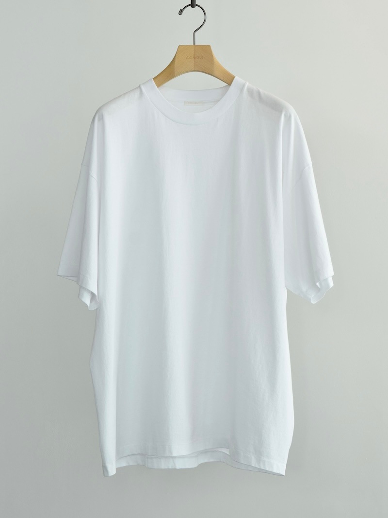 COMOLI(コモリ) / コットンジャージ 半袖Tシャツ / WHITE 26SS