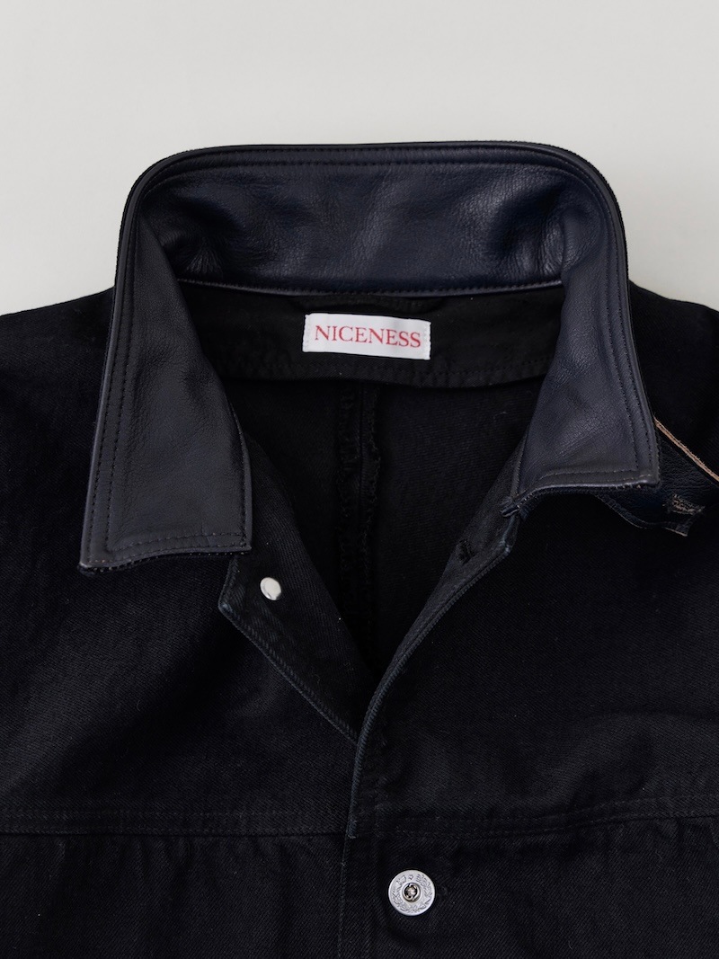 NICENESS D.VEDDER オーバーダイデニム チョアコート S NICENESS(ナイスネス) / D.VEDDER / D.ヴェダー ( オーバーダイデニム
