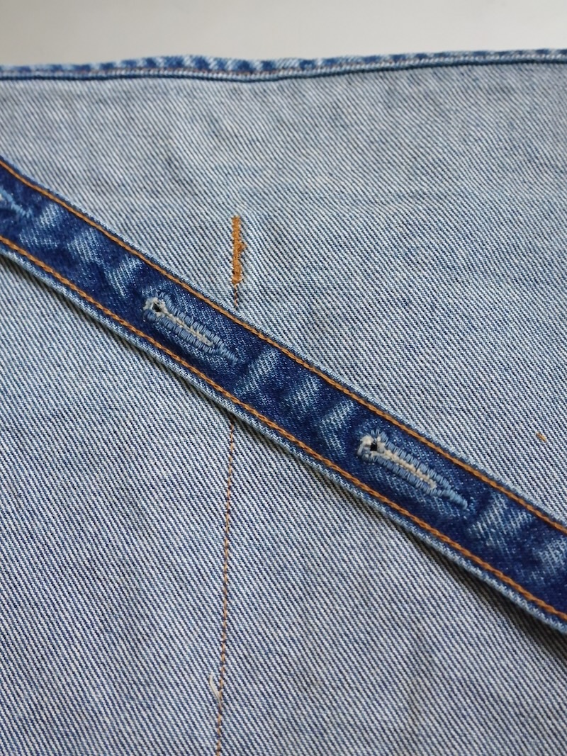 KAPITAL(キャピタル) / 13ozデニム ダメージドショートアドエプロン