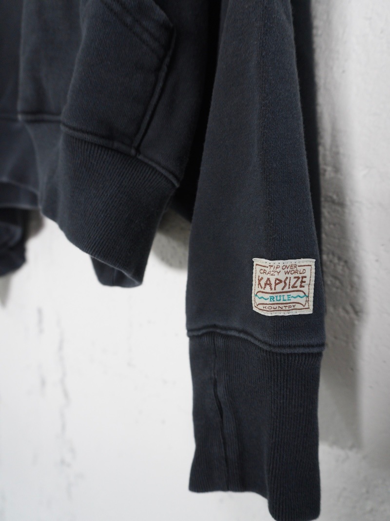 KAPITAL(キャピタル) / 裏毛 ラグランデビルフードパーカー(KAPSIZE RULEpt) / ブラック 25AW