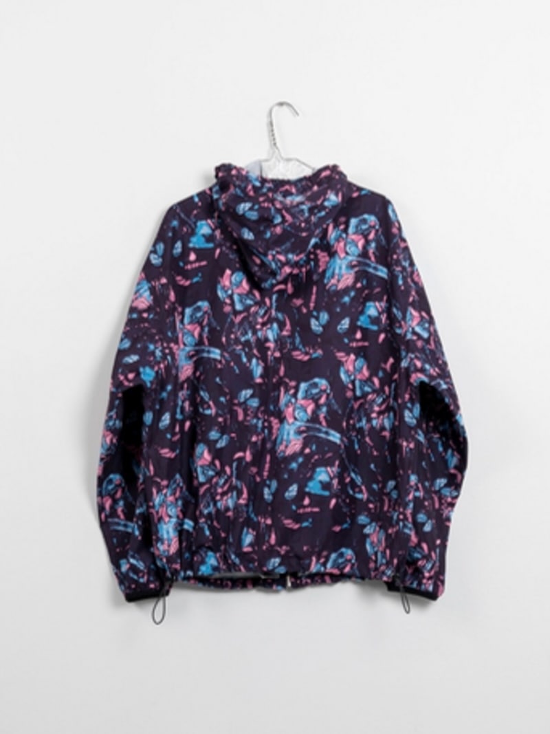 ジャケット・アウター RALEIGH BLACK EYED SUSAN VINE BICOLOR JK BLACKBIRD (ブラックバード) / hooded blouson (botanical print) 26SS