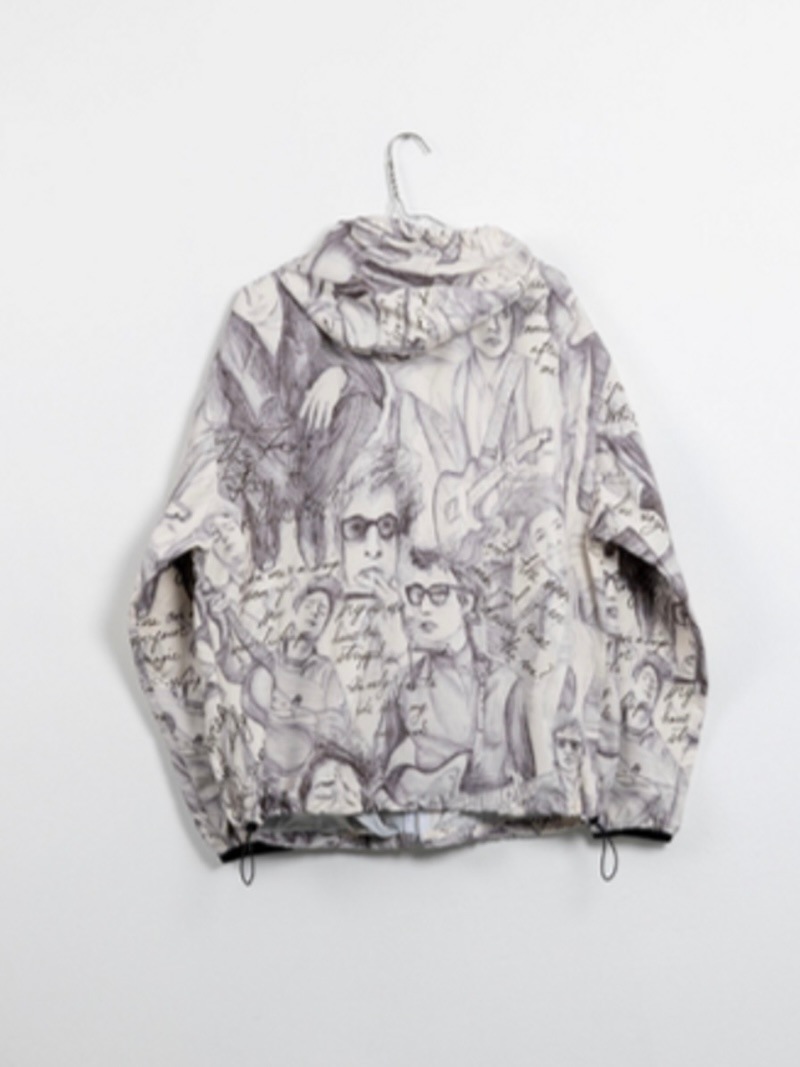 BLACKBIRD (ブラックバード) / hooded blouson (drawing print) 26SS