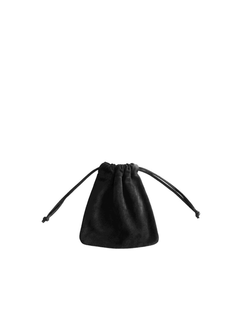 Aeta(アエタ) / DA122 BACK SIDE SKIN  DRAWSTRING POUCH : L 25AW