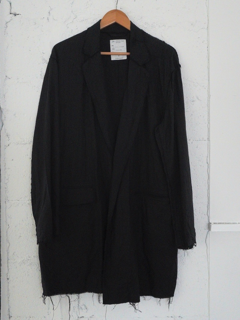 BLACKBIRD (ブラックバード) / over sized toile coat (black) 26SS