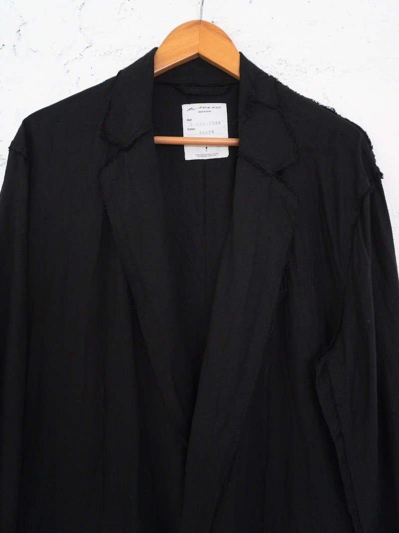 BLACKBIRD (ブラックバード) / over sized toile coat (black) 26SS