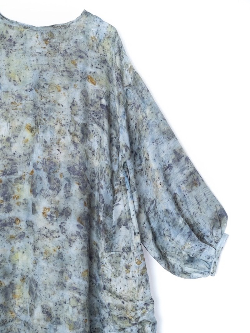 TADO (タド) / PHOOL SILK DRESS (INDIGO)