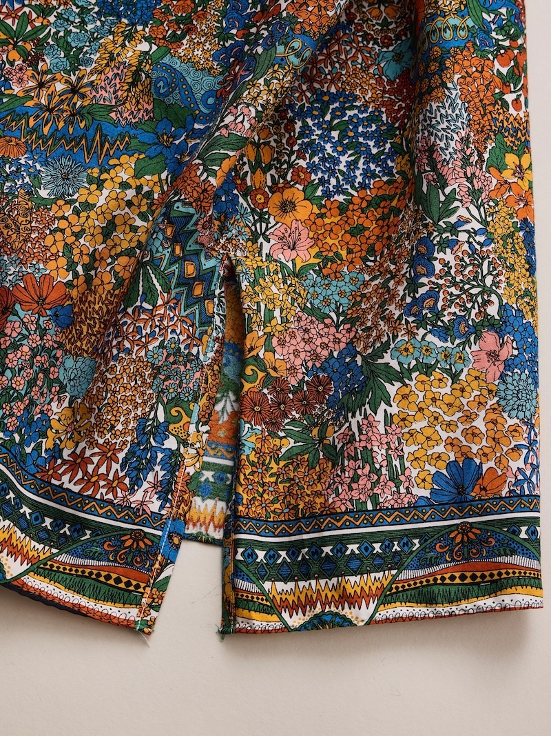 NICENESS(ナイスネス) / P.JAMET / P.ジャメット (グラフィカルパターンスカーフシャツ) / IVORY / 26AW