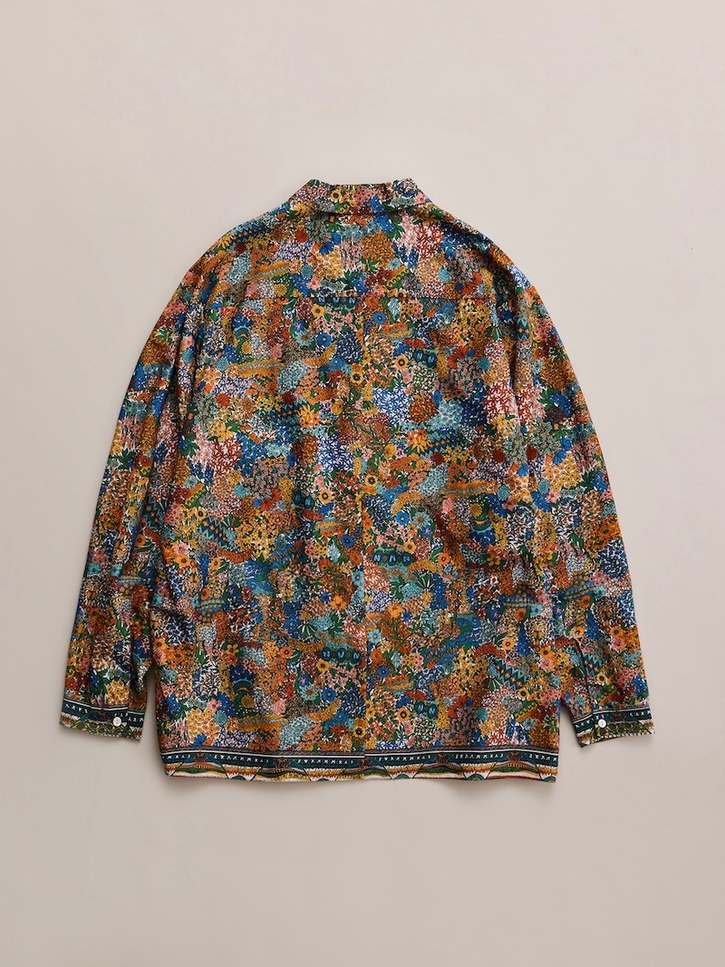 NICENESS(ナイスネス) / P.JAMET / P.ジャメット (グラフィカルパターンスカーフシャツ) / IVORY / 26AW