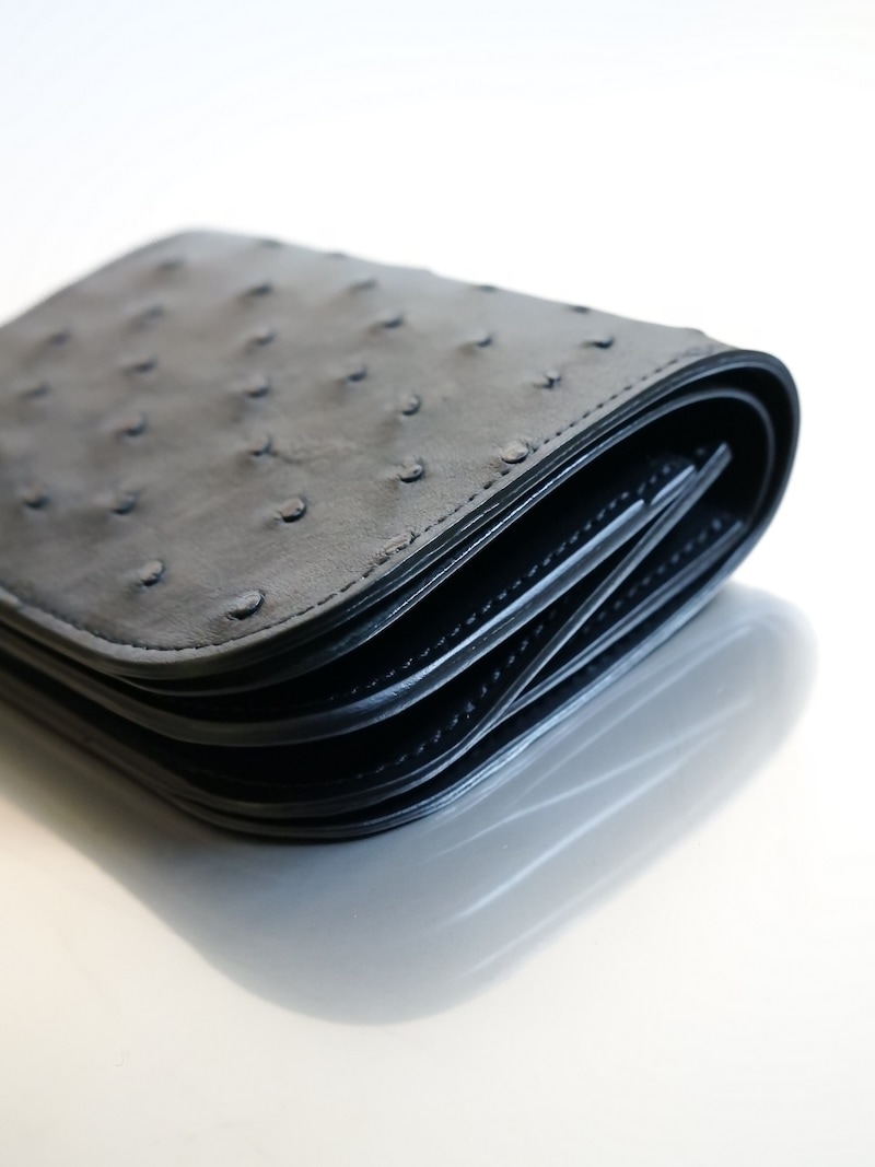 BISOWN (ビソウン) / BOAT WALLET OSTRICH (BLACK) 26SS | 商品一覧