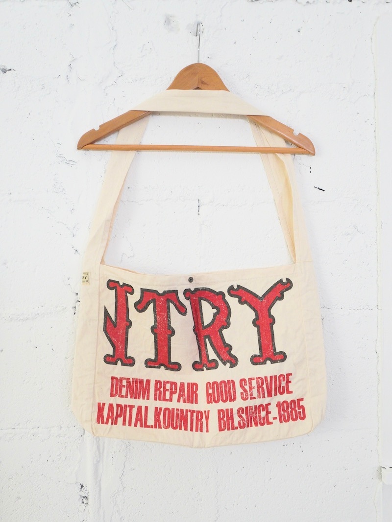 KAPITAL(キャピタル) / 綿ツイル KOUNTRY FACTORY BOOK BAG / 26SS