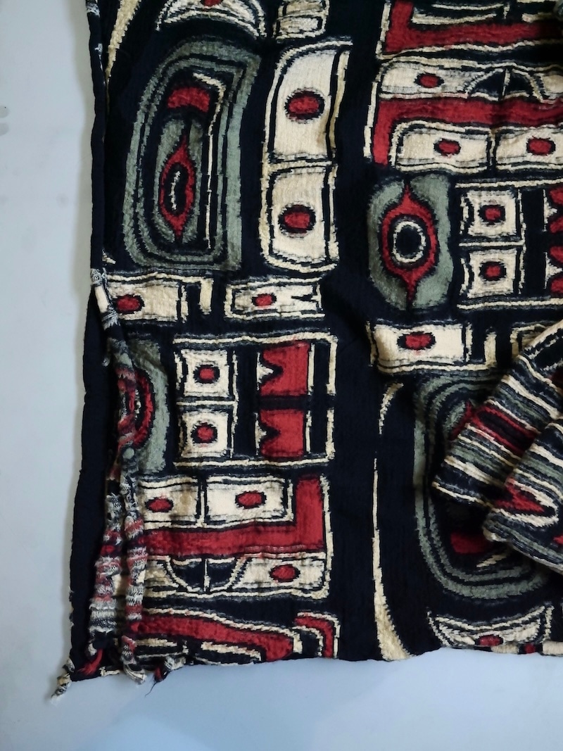 KAPITAL(キャピタル) / 縮絨ウール Alaska-Ravenブランケット