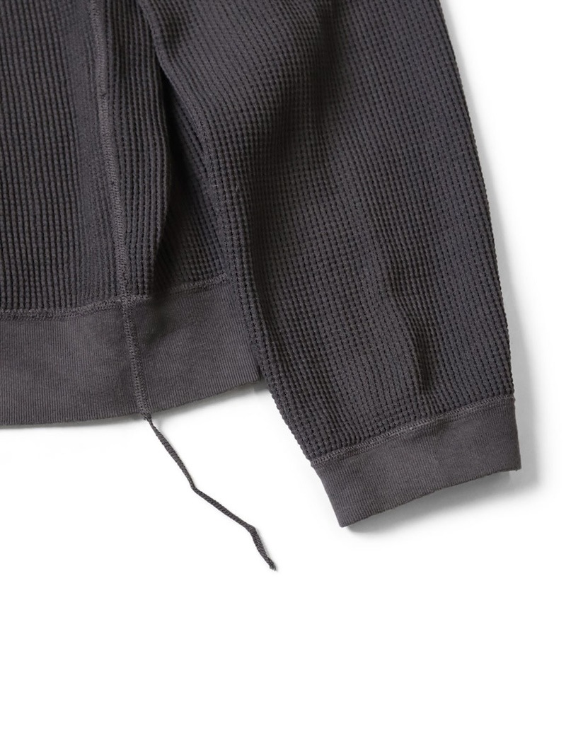 KAPITAL(キャピタル) / ECOワッフル BIGクルースウェット / ブラック