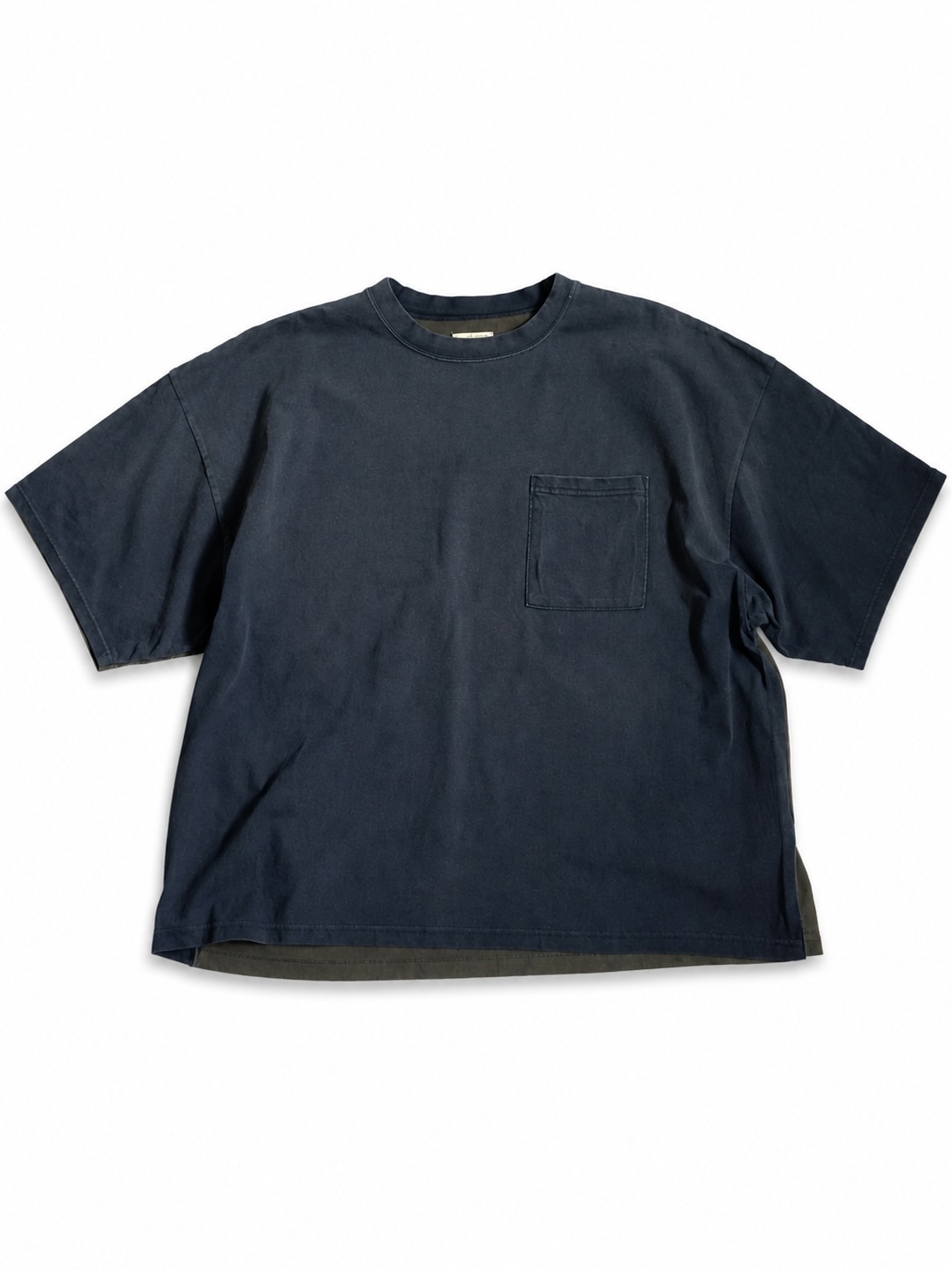 KAPITAL(キャピタル) / 天竺 2TONE BIGポケT (BONEpt) / ブラック×カーキ  / 26SS