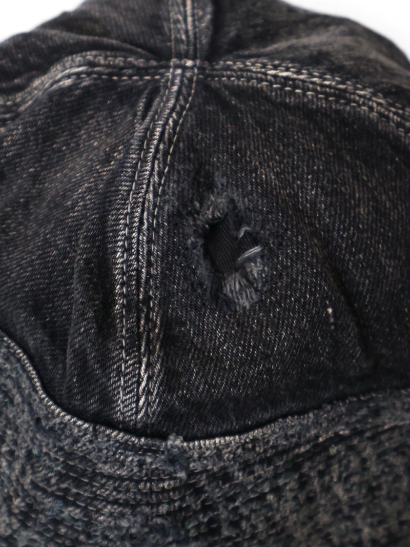 め*★様 11.5ozブラック×ブラックデニム　老人と海HAT(クラッシュリメイ KAPITAL 11.5ozブラック×ブラックデニム 老人と海HAT(クラッシュ