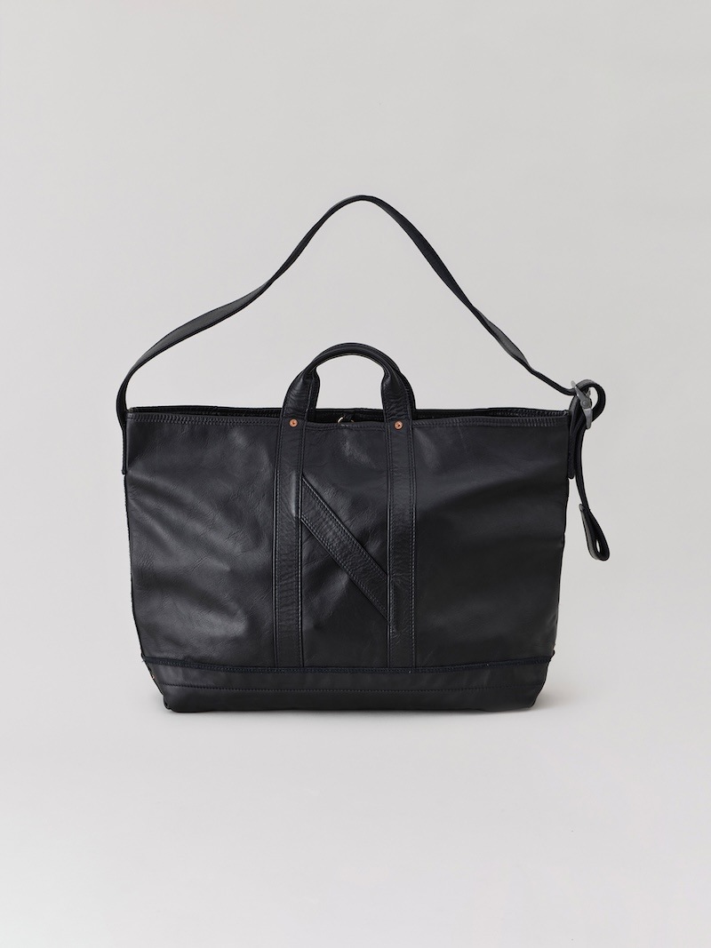 ナイスネス H.LEDZ H.レッズ　ショルダートートバッグ　レザー　革ブラック H.LEDZ / エイチ.レッズ ( ショルダートートバッグ - ホース