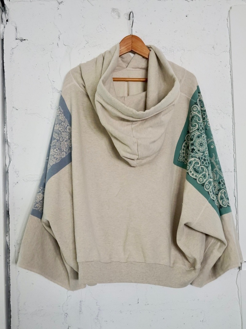 Kapitalパッチワーク クルーネック トレーナ) KAPITAL(キャピタル) / TOP 裏毛 バンダナデビルフードパーカー