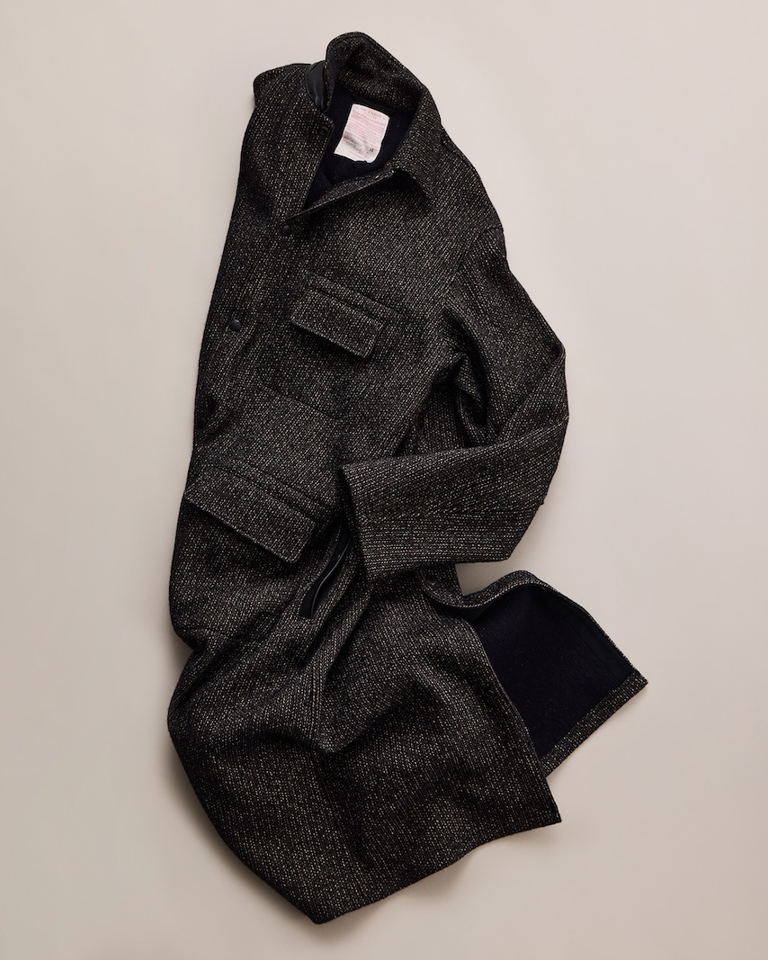 NICENESS(ナイスネス) / SYLVIAN / シルヴィアン (カスリヤーンダスターコート) / BLACK / 26AW