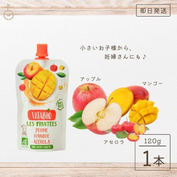 ヴィタビオ スーパーフルーツ アップル マンゴー アセロラ 120g 有機