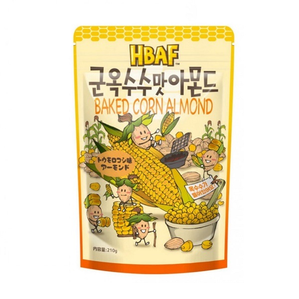 【HBAF】 焼きとうもろこしアーモンド210g−賞味期限：2024年05月29日
