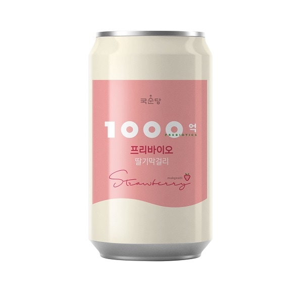 【麹醇堂】1000億プリバイオマッコリ(イチゴ味/350ml）