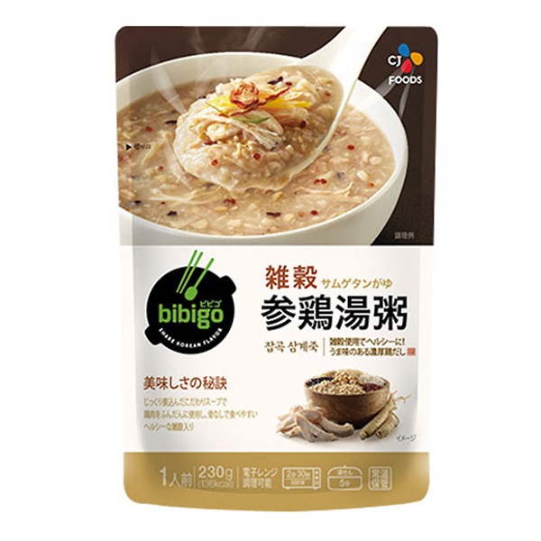 【ビビゴ】雑穀参鶏湯粥（230g）-賞味期限2024年02月08日