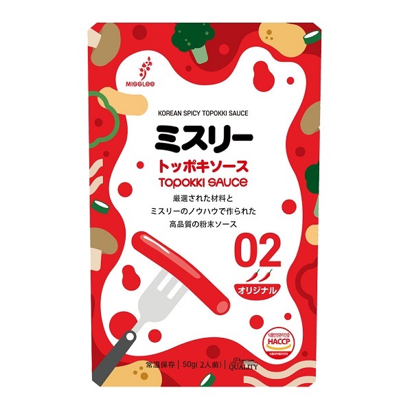 【ミスリー】トッポキソース 02オリジナル（粉末タイプ／50g）-賞味期限：2025年08月26日