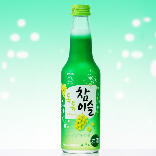 【JINRO】 チャミスル トクトク マスカット (Alc.5％)-賞味期間：2025年11月28日