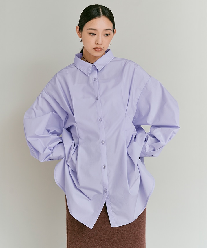 ノンアイロンウエストタックビッグシャツ 全4色 | トップス,シャツ