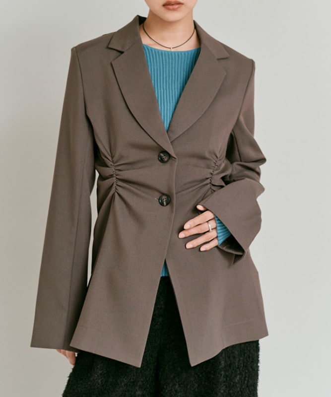 リンクルフリーツイルシャーリングジャケット 全3色