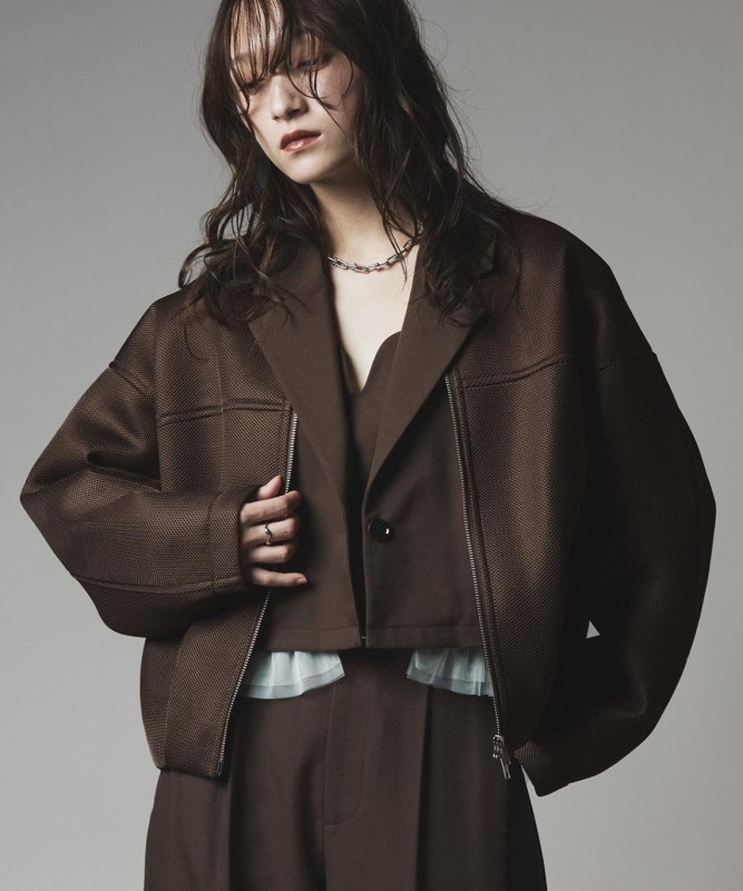 後チュールの変形コート Jackal 140sソフトメルトン Pコート （ピーコート）｜L size