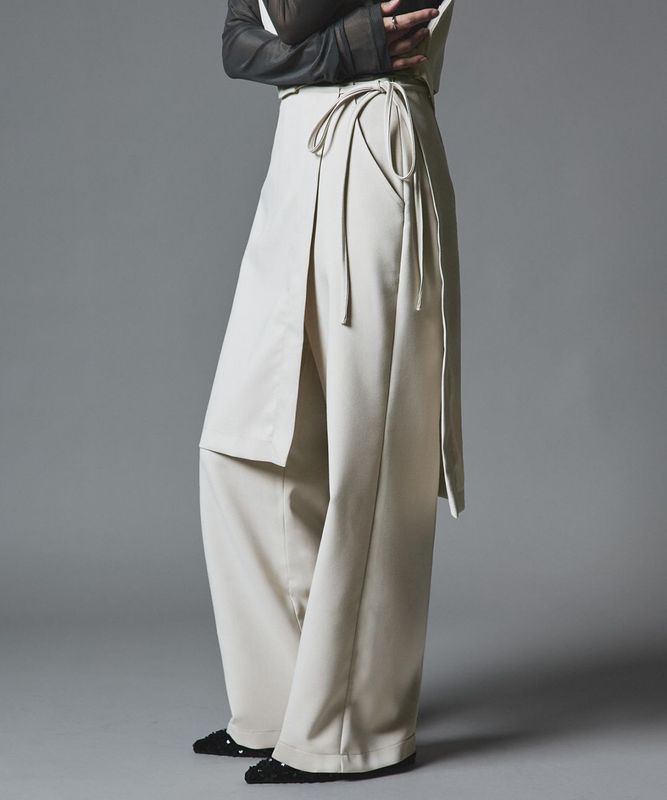 クラシカルツイルレイヤードスラックス 全4色 2サイズ