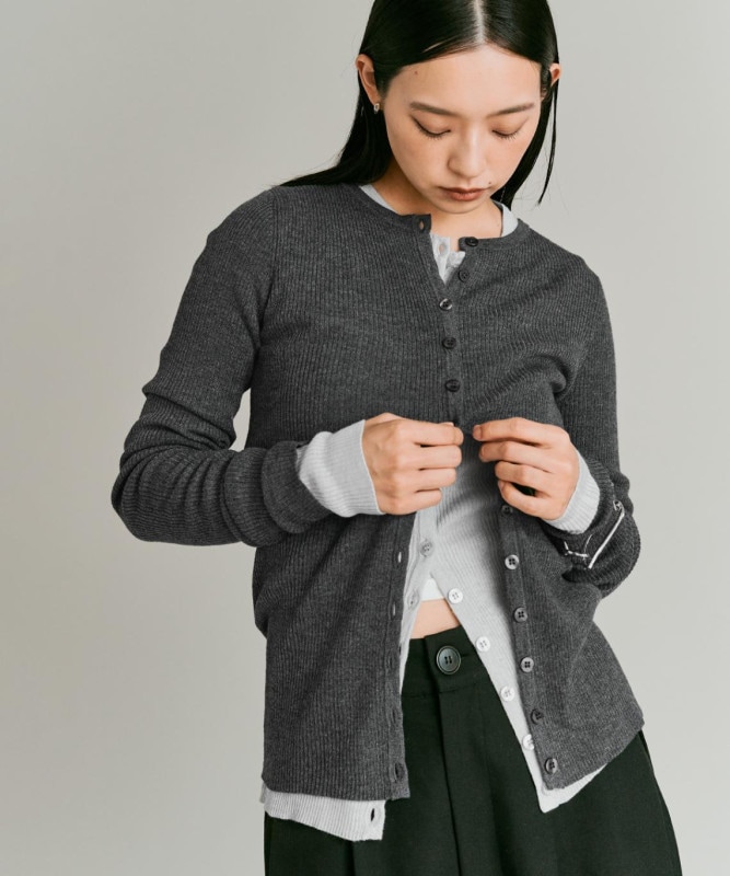 【予約販売】ウールミックスライトニットカーディガン 全4色