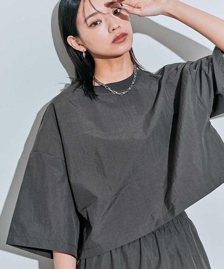 海外希少【PHOEBE PHILO】タイネックショートスリーブトップス リブネックショートトップス 全4色 | トップス,カットソー | W:Huku