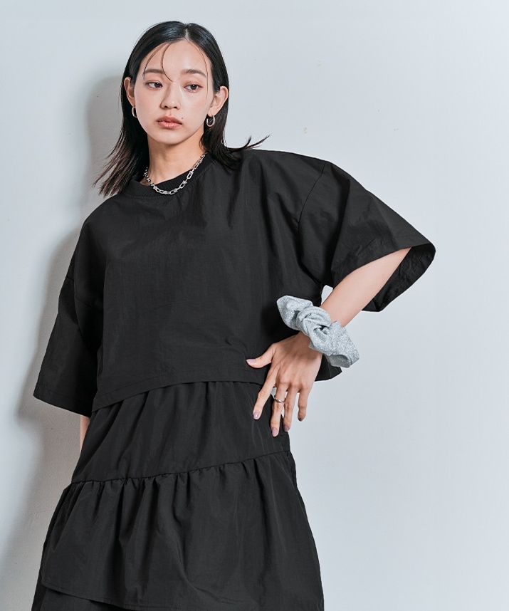 Limited Price】【SET】撥水ティアードセットアップ 全4色