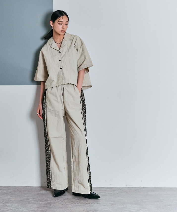 Limited Price】【SET】撥水サイドレースセットアップ 全3色 2