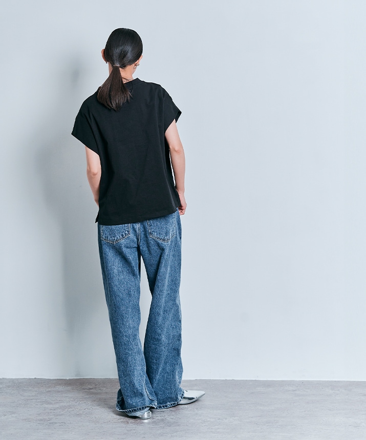 コスモプリントフレンチスリーブTシャツ | トップス | W:Huku