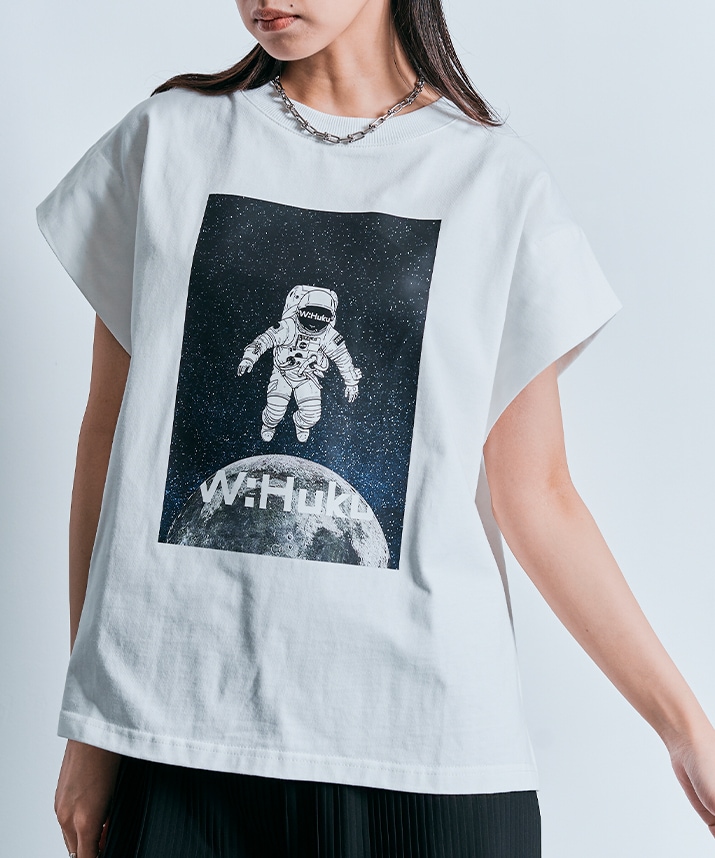 プリーツプリーズ 転写フラワープリント フレンチスリーブ 半袖カットソー 3 プリーツプリーズ 転写フラワープリント フレンチスリーブ 半袖