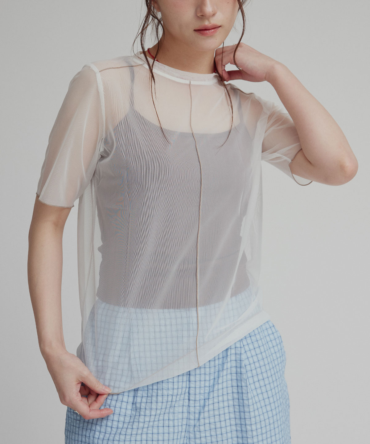 配色パイピングシアートップス | すべての商品 | W:Huku