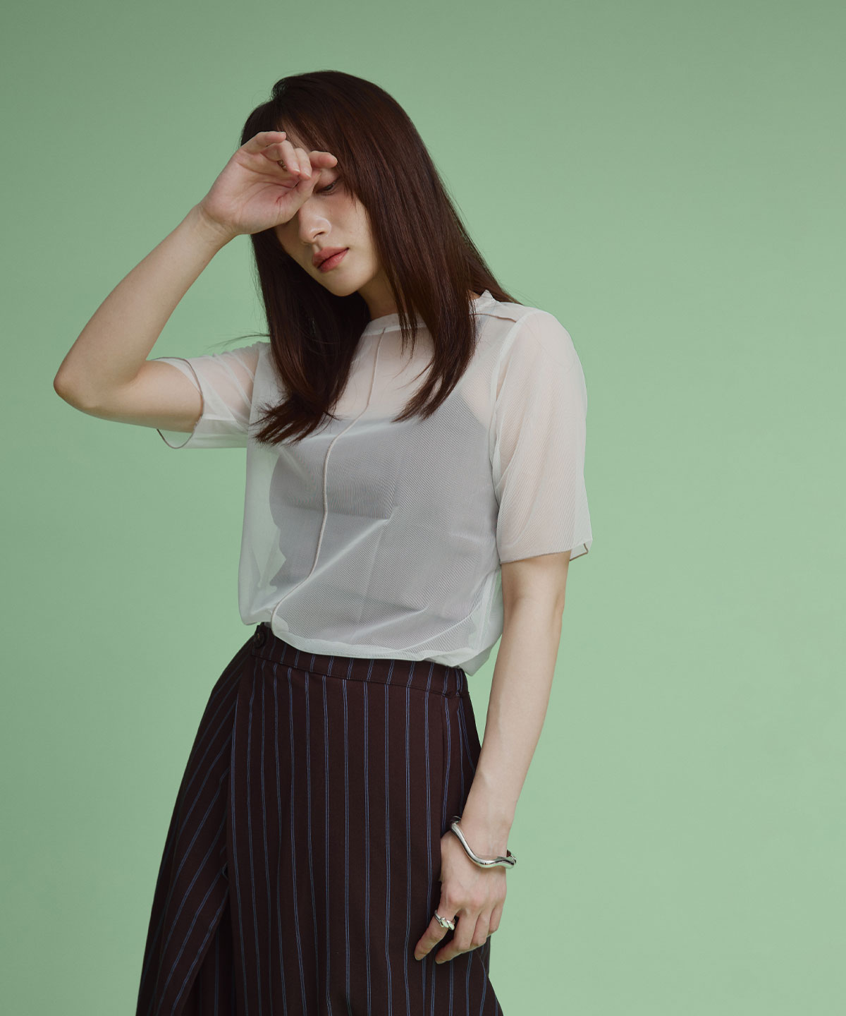 配色パイピングシアートップス | すべての商品 | W:Huku