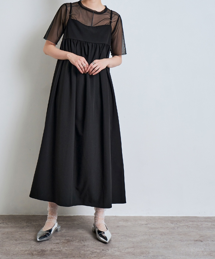 配色パイピングシアートップス 全3色 2サイズ 【SALE】 | トップス