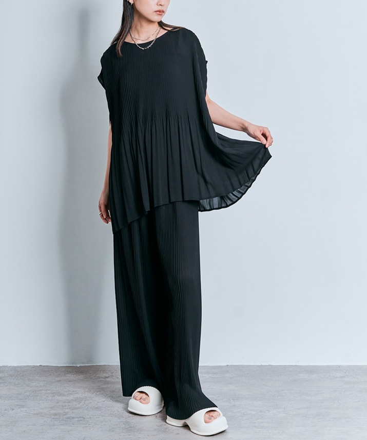 シフォンプリーツノースリーブトップス 1色 【SALE】 | すべての商品