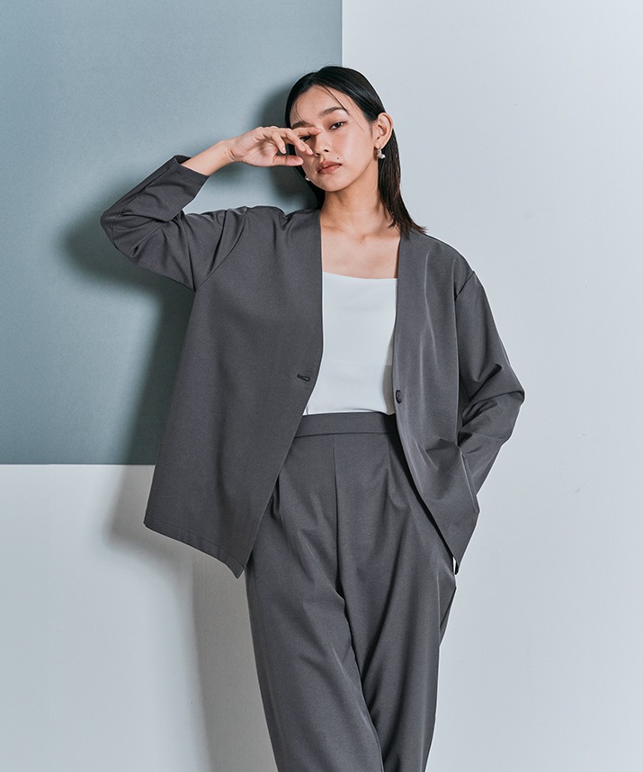 Limited Price】【SET】ポケッタブル軽量スーツセットアップ 全3色 2