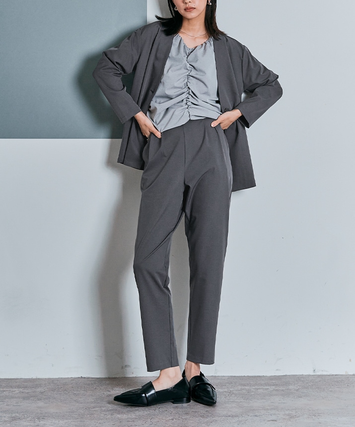 Limited Price】【SET】ポケッタブル軽量スーツセットアップ 全3色 2