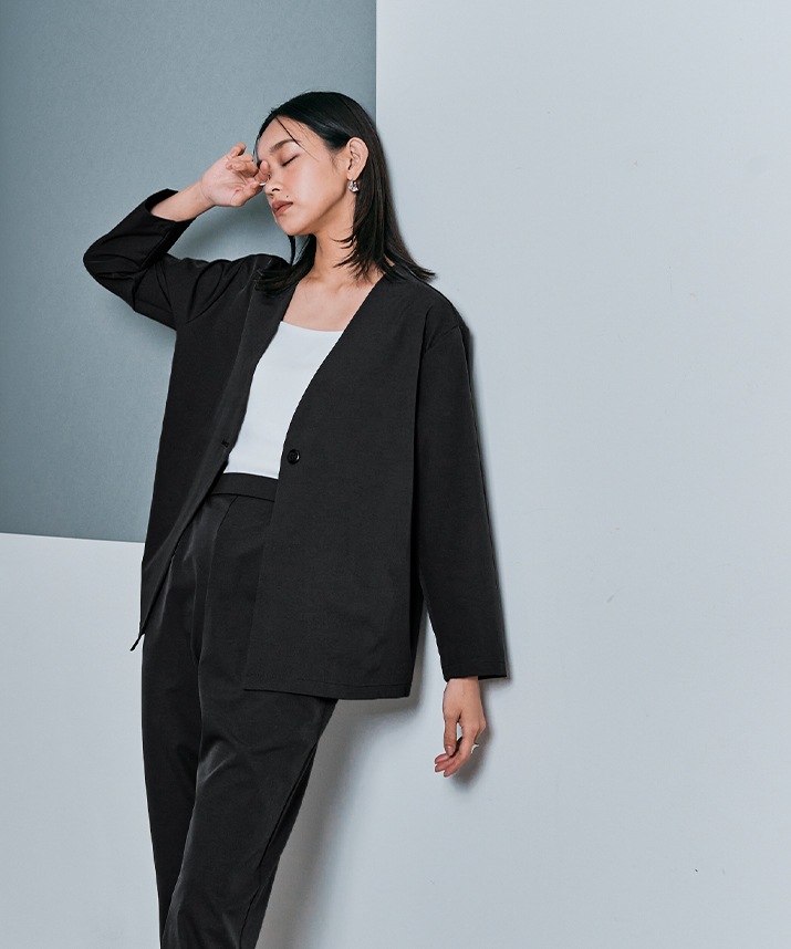 Limited Price】【SET】ポケッタブル軽量スーツセットアップ 全3色 2