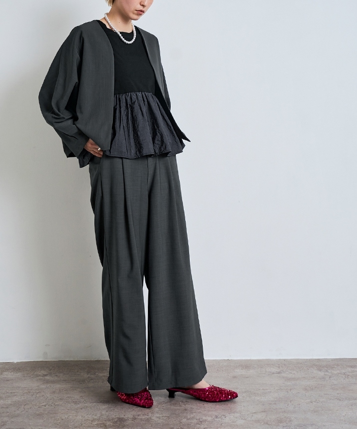 Limited Price】【SET】サマーツイルセットアップ 全5色 2サイズ